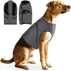 Meilleurs prix pour Gilet anti-anxiété respirant pour chien-Veste ultra-extensible et confortable-Prévient lanxiété pendant les oragesles feux
