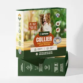 Comparer les prix de Asrhane-Collier Anti-Tique Et Anti-Puces Pour Tout Type ChienGrandPetit Et Moyen-Protection Naturelle 8MoisReglabeRésistant A