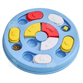 Comparer les prix de INN Gamelle anti glouton 24,2x3,2cm assiette slow food pour animaux gamelle pour chien jouets chiens éducatifs formation