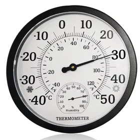 Comparer les prix de Grand thermomètre 2 en 1 pour lintérieur et extérieur - Analogique - 254 cm - Avec hygromètre