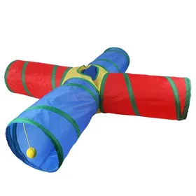 Meilleurs prix pour Tunnel interactif pour chat - Phoesky - 50x25 cm - Polyester - Pliable - Aire de jeux - Durable