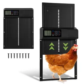 Meilleurs prix pour Clanmacy Clapet pour poules et volaille, Porte automatique solaire avec télécommande POULAILLER