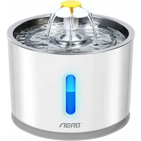 Meilleurs prix pour Fontaine à eau pour chat et petit chien silencieuse avec filtre à charbon actif et plateau en inox ODIPIE
