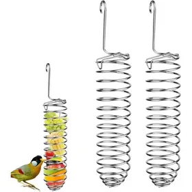 Meilleurs prix pour pour Perroquet Porte Nourriture pour Oiseaux Mangeoire à Fruits en Acier Inoxydable Oiseaux Cage Alimentation Accessoires