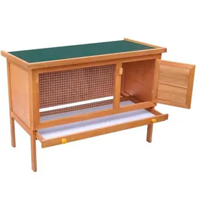 Comparer les prix de @FRENCH Clapier dextérieur - Pour 10 Animau x - Enclos pour petits animau x 1 niveau - Bois - Maison Lapin Enclos 84810