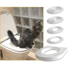 Comparer les prix de Kit de formation aux toilettes pour chat – Système sans litière pour chats de 3 mois et plus – Installation facile dans toilettes