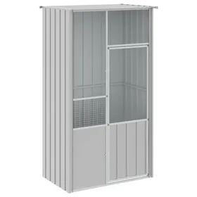 Comparer les prix de UU Cage à oiseaux gris 115x78x200 cm acier galvanisé - Grand nichoir CHY245605