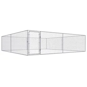 Meilleurs prix pour BEAU Parc à chiot/ Chenil extérieur pour chiens - Acier galvanisé 4x4x1 m mode184019
