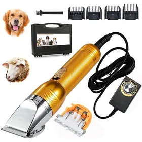 Comparer les prix de Tondeuse professionnelle pour le toilettage des animaux - convient à la coupe du pelage des chiens et du bétail - 1 jeu or