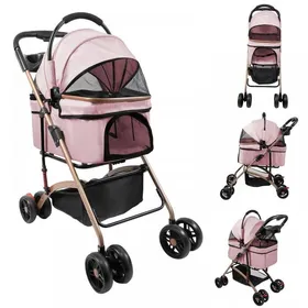 Meilleurs prix pour MIPAN.Poussette pour Chat 3 en1- Poussette Pour Petit Animaux Pliable - 96x70x48 cm - Poussette pour Chien/Chat de 15 kg - Kaki