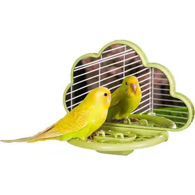 Comparer les prix de Miroir à Oiseaux avec perchoir Jouets pour Oiseaux pour perruches calopsittes Conures inséparables pinsons canaris (Vert)