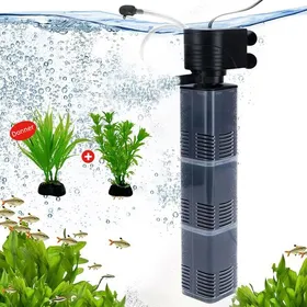 Comparer les prix de 3 en 1 Pompe Aquarium 40W 2800L-H Silencieuse Filtre Intérieur Aquarium Applicable à Filtre Aquarium Oxygénation circulatio Label
