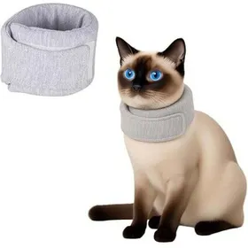 Comparer les prix de Collerette anti-léchage pour animaux - LUSKYKA® - Réglable 16-22 cm - Gris - Polyester léger - Confortable et doux