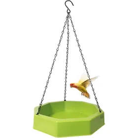 Meilleurs prix pour Baignoire Oiseaux 2-en-1 Suspendue Mangeoire 6 Abreuvoirs Bains Sauvages Perroquet Jardin