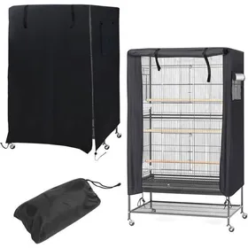 Meilleurs prix pour Housse imperméable pour cage à oiseaux - Imperméable et lavable - Fenêtre en maille - Poche de rangement HBCL