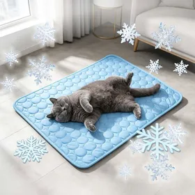 Meilleurs prix pour Tapis rafraîchissant animaux gamme 2026 - lavable anti-morsures résistant - grand format 100x70cm bleu PIQUET DATTACHE