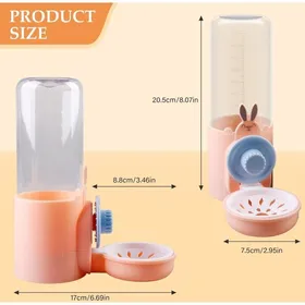 Meilleurs prix pour Distributeur deau pour petits animaux (500 ml) abreuvoir automatique suspendu anti-goutte pour lapins hamsters et cochons dInd
