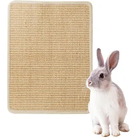 Comparer les prix de Tapis À Gratter Pour Lapin - Tapis De Grattage Naturel En Sisal Pour Chats Et Lapins - Accessoires Pour Cage Protection Meubles
