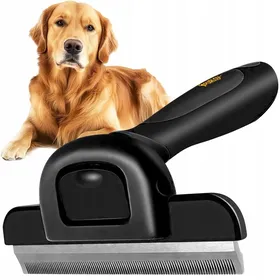 Comparer les prix de Brosse à poils - PURLOV - Élimination sous-poil - Acier inoxydable - Ergonomique - Pour chiens et chats