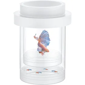 Meilleurs prix pour Boîte délevage pour Aquarium boîte de Reproduction Flottante pour guppys séparateur pour alevins incubateur en Plastique