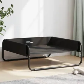 Meilleurs prix pour Lit surélevé pour chien - vidaXL - Anthracite - Tissu Oxford - Cadre acier - 85x85x33 cm