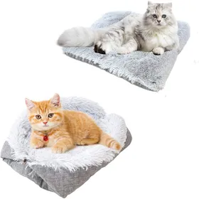 Comparer les prix de Coussin pour chat - Tapis chauffant auto-peluche - Tissu peluche chaud-Convient aux chats et aux petits chiens - Fonction 2 en 1-M