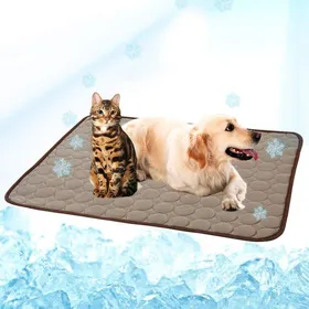 Comparer les prix de Tapis auto-refroidissant pour animaux couverture en soie glacée pour chiens et chats idéal pour voitures 100*70 CM