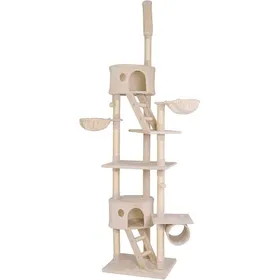 Meilleurs prix pour Arbre À Chat Xxl Avec Sisal Et Peluche Hauteur 230–250 Cm Avec Balles En Peluche Avec Grelot Hamacs Tunnel Et Niches[ARB108]