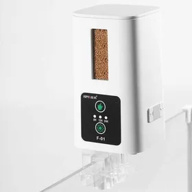 Meilleurs prix pour Mangeoire automatique - PZCC - 300 ml - Rotation 360° - Alimentée par batterie - Programmation flexible