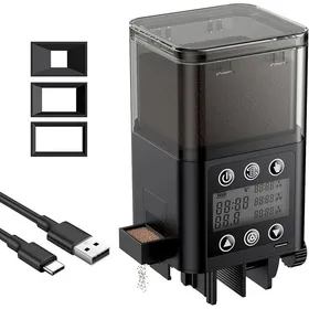 Comparer les prix de Distributeur Automatique pour Aquarium Distributeur Nourriture Poisson Ajustable et Rechargeable de Grande capacité avec