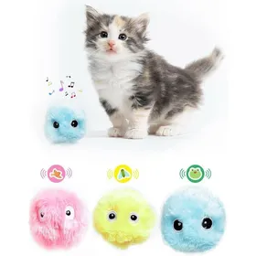 Comparer les prix de Balle Jouet Chat Interactif - 3PCS Balle Intelligente - Interactif Réaliste Jouet de Balle avec 3 Sons