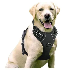 Comparer les prix de Harnais Chien - HANDEIU - Anti Traction - Réfléchissant - Réglable - Taille L (18-23kg)