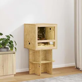 Comparer les prix de Marron Terrarium Durable - Résistant aux rayures - Marron 50 x 50 x 100 cm OSB A2736