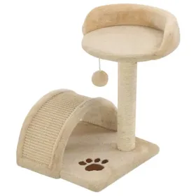 Meilleurs prix pour SALE 2026Armoire à chat Beige - Arbre à chat - Corde en sisal - SOLOMON - avec griffoir en sisal 40cm Beige et Marron 2.05 Kg 8689