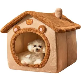 Comparer les prix de Lit pour Chat Dintérieur Abri Hivernal Fermé pour Petits Animaux Doux Et Chaud Niche Pliable pour Chat pour Chambre Salon Balcon