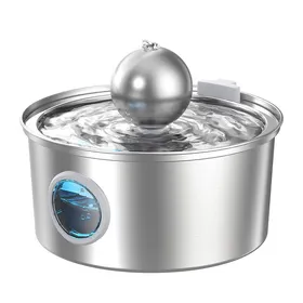 Meilleurs prix pour Fontaine Eau Chat Automatique Inox 32L Ultra Silencieuse Distributeur Eau avec Indicateur Niveau