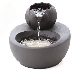 Meilleurs prix pour Fontaine à Eau Chat Céramique Lotus Filtre Circulation Auto Design Poissons Hygiène et Santé pour Animaux de Compagnie .