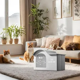 Comparer les prix de Niche rafraîchissante animaux - paroi thermique respirante ventilée - tanière confortable pour terrasse chat chien PIQUET DATTACHE