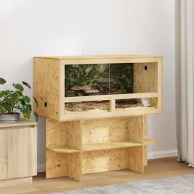 Comparer les prix de Marron Terrarium Durable - Résistant aux rayures - Marron 100 x 50 x 100 cm OSB A2732