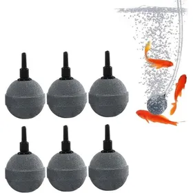 Meilleurs prix pour Pierre à air 6 pièces pour aquarium – diffuseur doxygène 4 cm compatible pompe à bulles