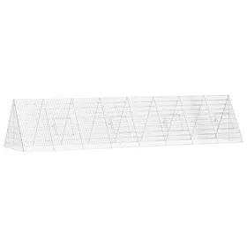Meilleurs prix pour SWEET®Enclos Extérieur Volière Chenil Cage à poules Argent 430x100x85 cm Acier galvanisé EU26_828264