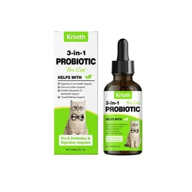 Comparer les prix de Vermifuge pour chat 60 ml vermifuge à base de plantes pour chats avec probitiques – Amélioration de la digestion renforcement