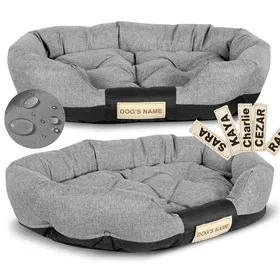 Comparer les prix de Panier pour chien 130x105 cm personnalisé imperméable gris