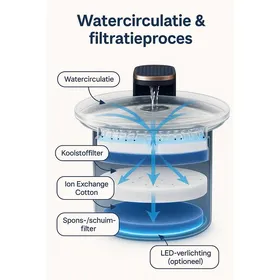 Meilleurs prix pour Fontaine à eau automatique pour chats et chiens - Grande capacité de 3 L - Veilleuse LED et pompe silencieuse (< 30 dB)