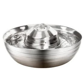 Meilleurs prix pour Fontaine eau inox 2L pour chats chiens multi-animaux 5 filtres à charbon actif .