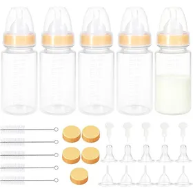 Comparer les prix de Lot de 5 biberons délevage pour chiots et chatons - 150 ml - Avec échelle de mesure