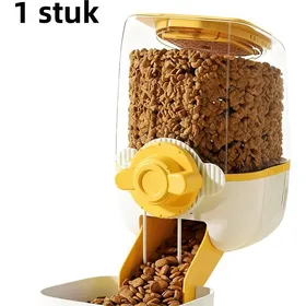 Comparer les prix de 1 article - Distributeur de croquettes suspendu - Grande capacité - Distributeur automatique pour chiens et chats - Jaune