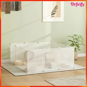 Meilleurs prix pour Enclos parc modulable pour petits animaux - AKOZON - 8194 - 12 panneaux modulables - 105x105x45 cm - Blanc