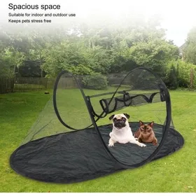 Meilleurs prix pour Tente enclos pour animaux - Maille respirante Pliable - Intérieur et extérieur - 120x63x50cm