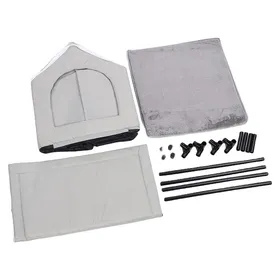 Comparer les prix de Mothinessto Maison de chat extérieure isolée Maison chaude dextérieur pour chat -vent tissu Oxford grand animalerie parc